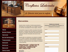 Tablet Screenshot of conflictoslaborales.com.mx